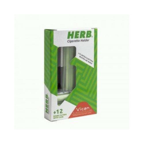 VICAN Herb Cigarette Holder Gold 12 Φίλτρα + Θήκη