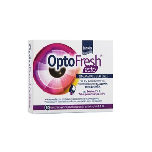 INTERMED OptoFresh Ecto Οφθαλμικές Σταγόνες με Υαλουρονικό Οξύ 10x0.5ml