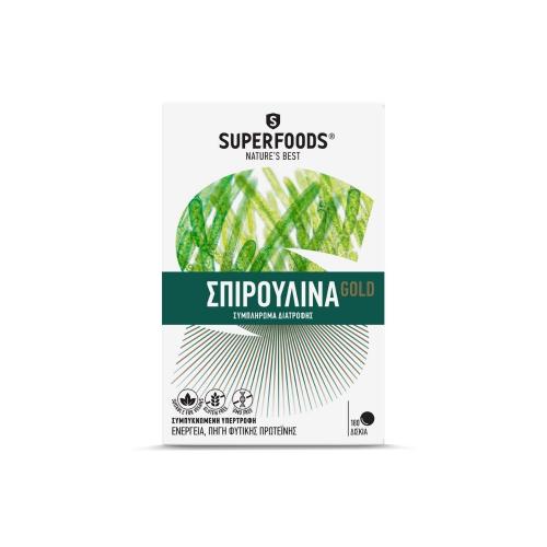 SUPERFOODS Σπιρουλίνα Gold 180tabs