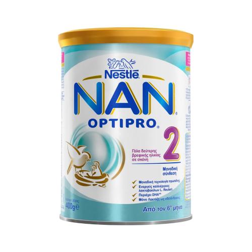 NESTLE Γάλα σε Σκόνη Nan Optipro 2 6m+ 400gr