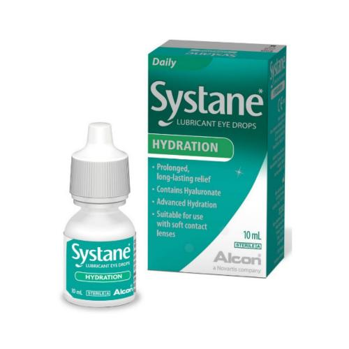 ALCON Systane Hydration Οφθαλμικές Σταγόνες με Υαλουρονικό Οξύ για Ξηροφθαλμία 10ml