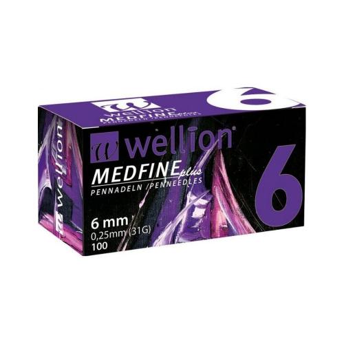 WELLION Medfine Plus 6mm 100pcs